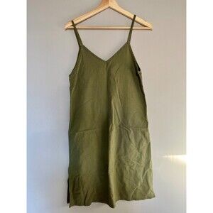 Korean Miss Hong Minimalist Relaxed fit textured nubby cotton dress fits S